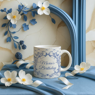 Taza De Café Coquette Blue Bow