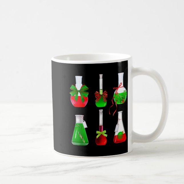 Taza De Café Coquette Bow Beakers Chemistry Lab Tech Scientist  (Derecha)