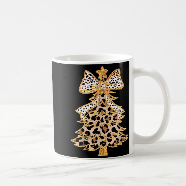 Taza De Café Coquette Bow Christmas Tree Xmas Holiday Girl Wome (Derecha)