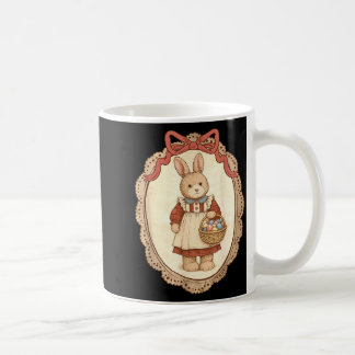 Taza De Café Coquette Bow Funny Bunny Eggs Rabbit Happy Easter 