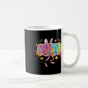 Taza De Café Coquette Bow Mama Bunny Easter Mom Boho Florals Fa