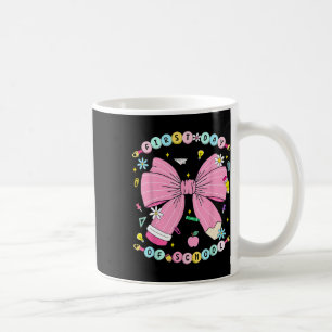 Taza De Café Coquette Bow Pencil Kindergarten de vuelta a la es