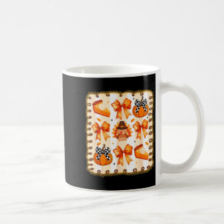 Taza De Café Coquette Bow Pumpkin Season Thanksgiving Autumn Fa