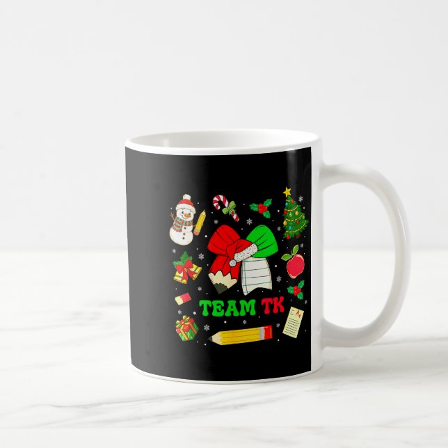 Taza De Café Coquette Bow Team Tk Christmas Transitional Kinder (Derecha)