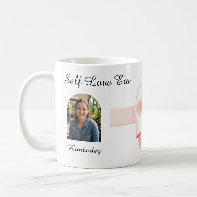 Taza De Café Coquette Bow Valentine Personalized (Izquierda)