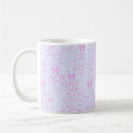 Taza De Café Coquette Bows Pattern Girly Bow Mug