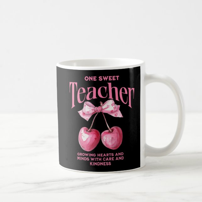 Taza De Café Coquette Cherries personalizada de "Un profesor du (Derecha)