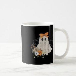 Taza De Café Coquette Ghost Halloween Flower Ghost Spookone Lac
