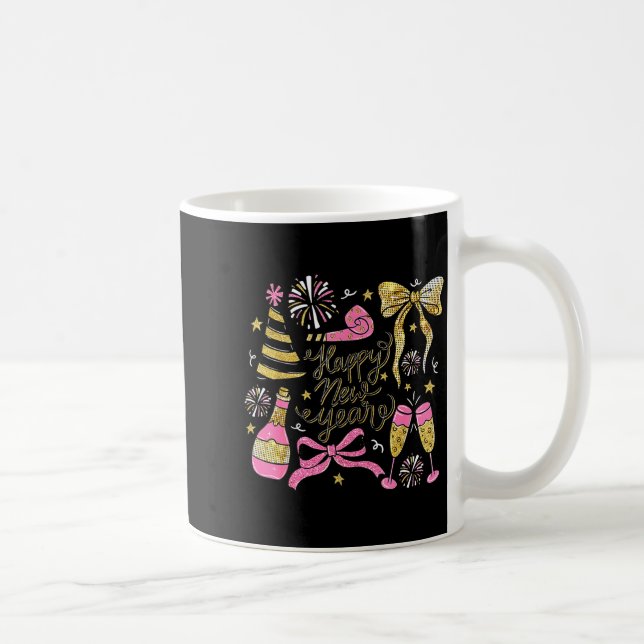 Taza De Café Coquette Happy New Year 2026 Champagne New Year's  (Derecha)