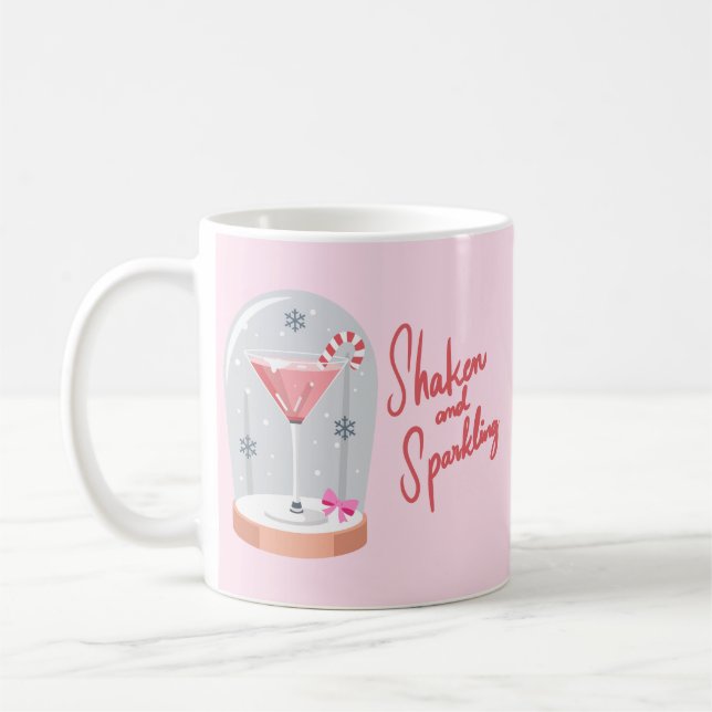Taza De Café Coquette Martini Snow Globe (Izquierda)