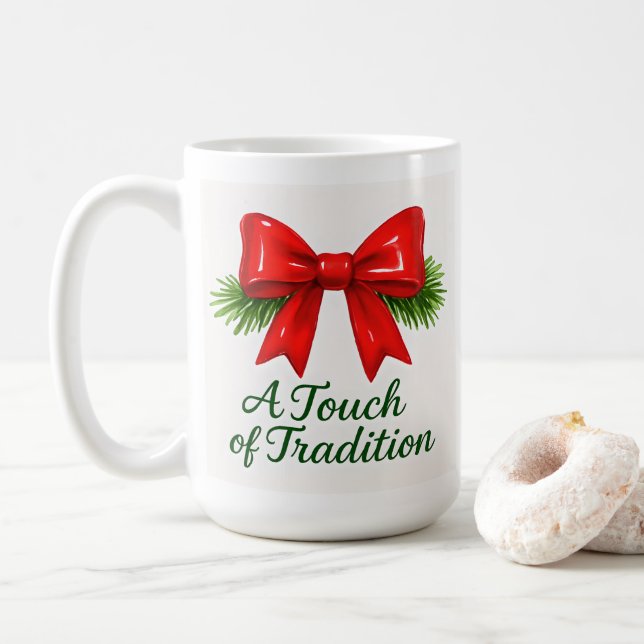 Taza De Café Coquette Navidades Bow — Chica desordenado ✨ mágic (Con donut)
