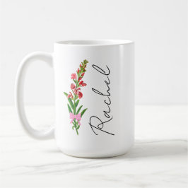 Taza De Café Coquette Personalizada Flower Mug, Personalizado F