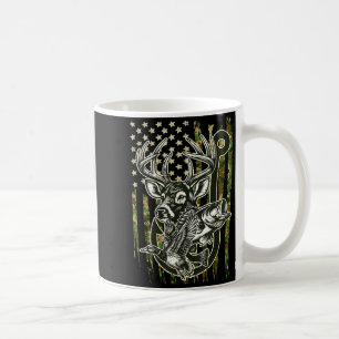 Taza De Café Cora Amor Corazón Caza Pesca Anzuelo Ciervo H