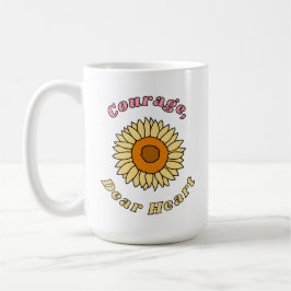 Taza De Café Coraje Querido Corazón Mug