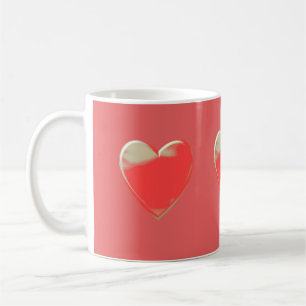 Taza De Café Coral de color de tendencia