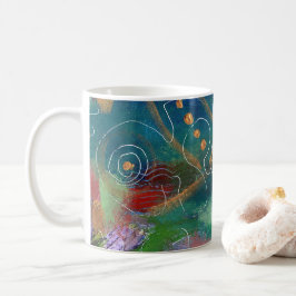 Taza De Café Coral Jewelled
