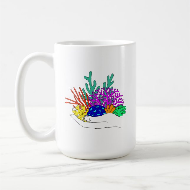 Taza De Café Coral Love (Izquierda)