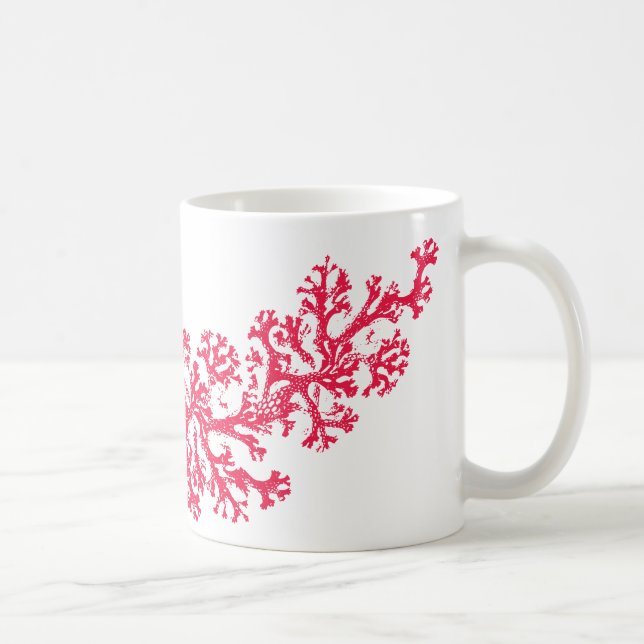 Taza De Café Coral Motif Coffee Mug (Derecha)