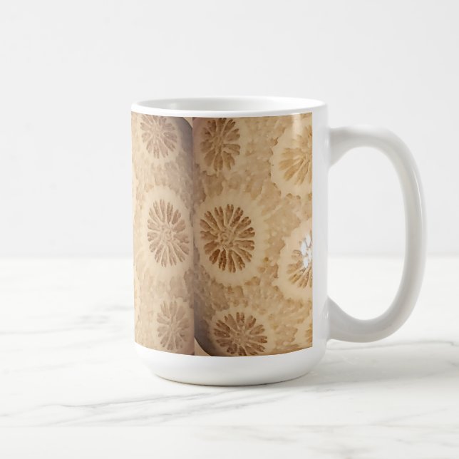 Taza De Café Coral Mug Fossilizado Crystal (Derecha)