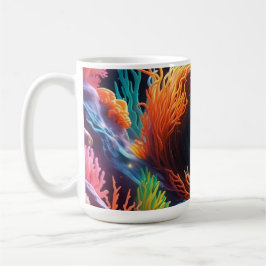 Taza De Café Coral subacuático Vortex