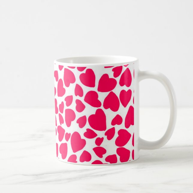 Taza De Café Corazón 2014 del estampado de animales (Derecha)