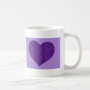 TAZA DE CAFÉ CORAZÓN A-MAZE-ING (PURPLE)
