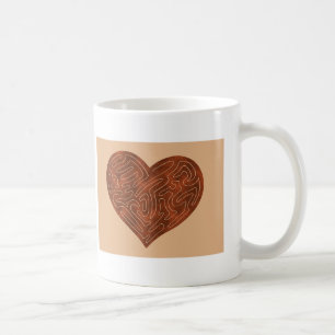 TAZA DE CAFÉ CORAZÓN A-MAZE-ING (ROJO)