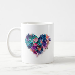 Taza De Café Corazón abstracto