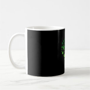 Taza De Café Corazón Afortunado Shamrock Feliz Día de St Patric