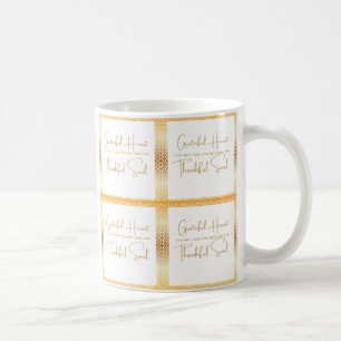Taza De Café Corazón Agradecido Alma Agradecida