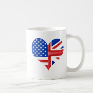 Taza De Café Corazón americano británico