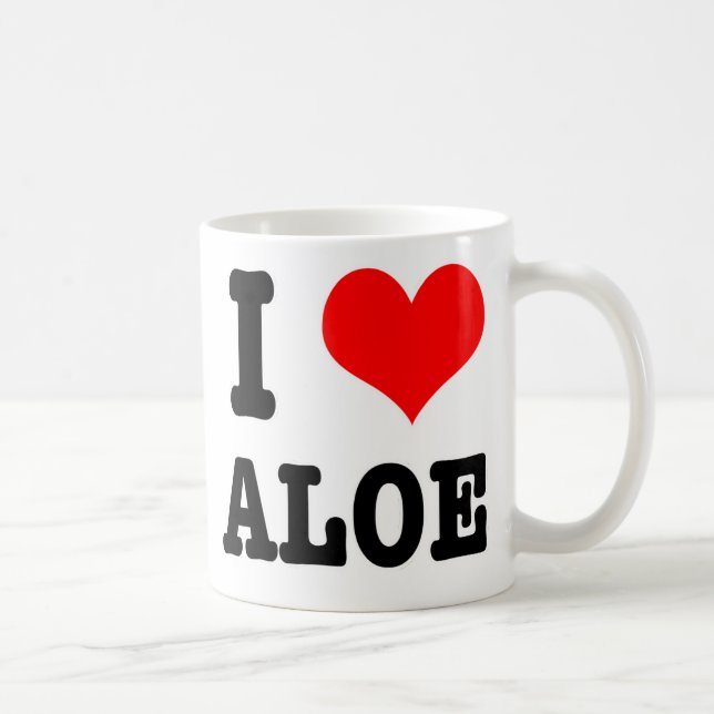 TAZA DE CAFÉ CORAZÓN (AMOR) ALOE (Derecha)