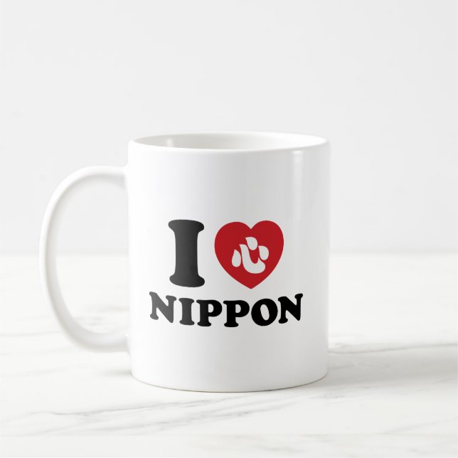 TAZA DE CAFÉ CORAZÓN [AMOR] NIPPON CAFFEE MUG (Izquierda)