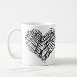 Taza De Café Corazón, Ángel Alas, Mug Espiritual