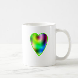 Taza De Café Corazón arcoiris