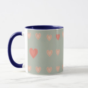 Taza de café Corazón Azul