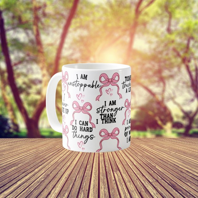 Taza De Café Corazón Boho Frase, Empoderamiento Consciente Cuid (Subido por el creador)