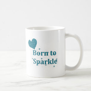 Taza De Café Corazón bonito de las azules turquesas, "llevado