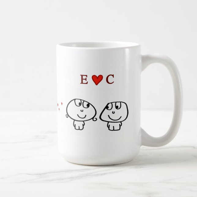 Taza De Café "Corazón C de E " (Derecha)