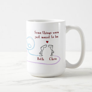 Taza De Café "Corazón Chris de Beth "