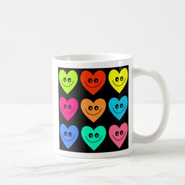 Taza De Café Corazón colorido (Derecha)