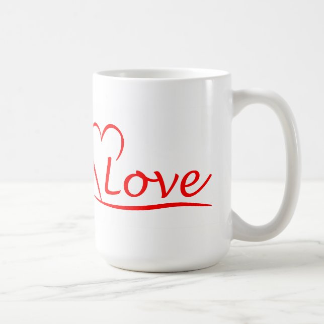 Taza De Café Corazón con amor (Derecha)