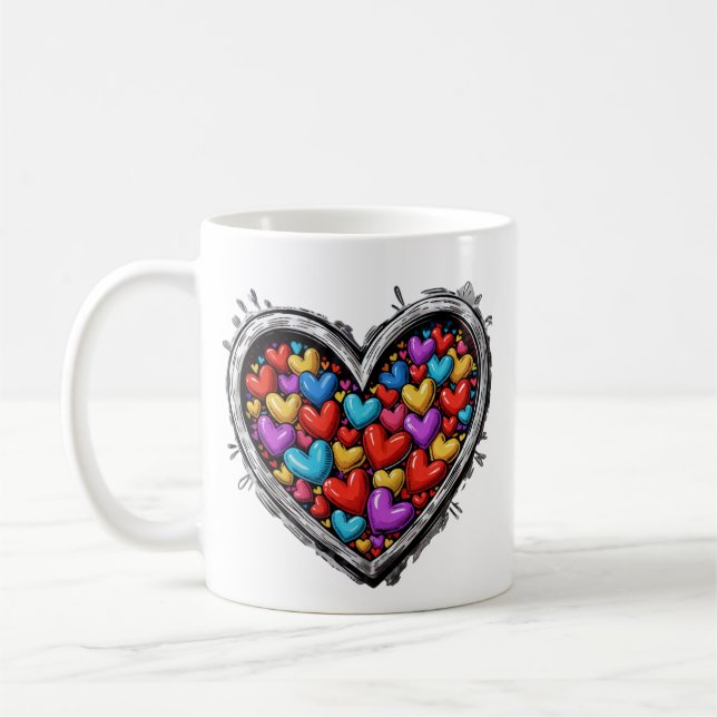 Taza De Café Corazón con corazón (Izquierda)