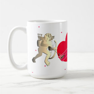 Taza De Café Corazón cupido de San Valentín