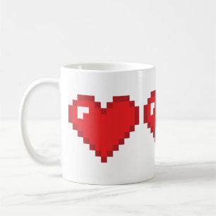 Taza De Café Corazón de 8 pedazos
