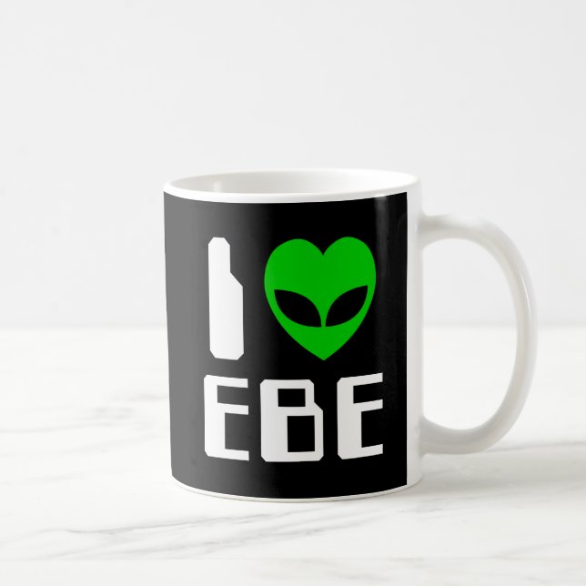 Taza De Café Corazón de alienígena EBE (Derecha)