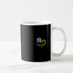 Taza De Café Corazón de amor de mujeres Ucrania Girasol Me apoy