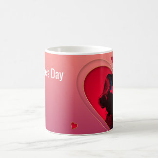 Taza De Café Corazón de amor - Diseño de coupe romántico agarra