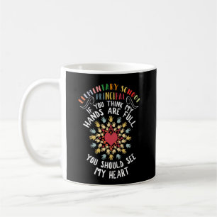 Taza De Café Corazón de apreciación principal de la escuela p