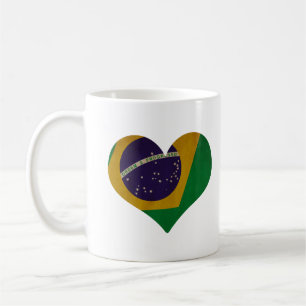 Taza De Café Corazón de Brasil